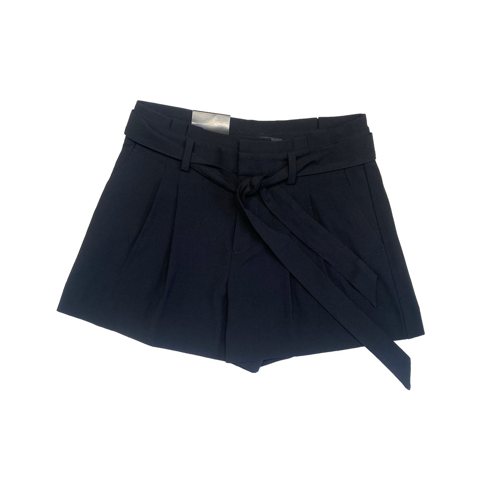 Banana Republic Shorts Womens Size 4 Black High Rise Casual Chic Belted Pockets - Picture 4 of 11